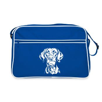 Vizsla Ball Ball Junkie Dogs Wilsigns - Retro Bag - blue/white - Front