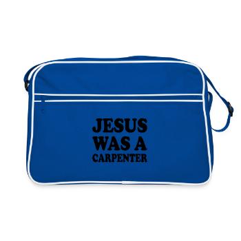 jesus was a carpenter - Sac Retro - bleu/blanc - Devant