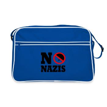 No nazis - Sac Retro - bleu/blanc - Devant