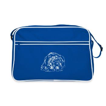 Chien de suceur géant IGP Wilsigns Chiens - Sac Retro - bleu/blanc - Devant