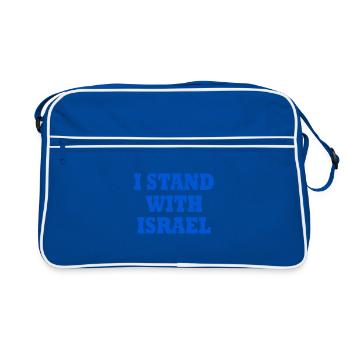 I Stand with israel - Sac Retro - bleu/blanc - Devant