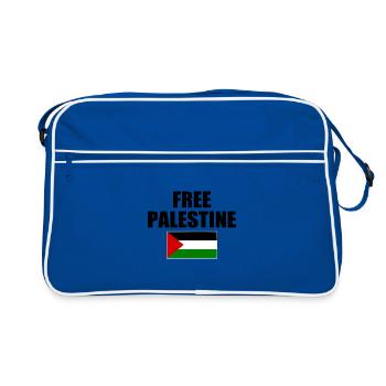 Free palestine - Sac Retro - bleu/blanc - Devant