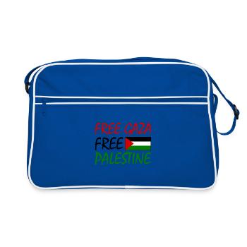 Free gaza Free palestine - Sac Retro - bleu/blanc - Devant