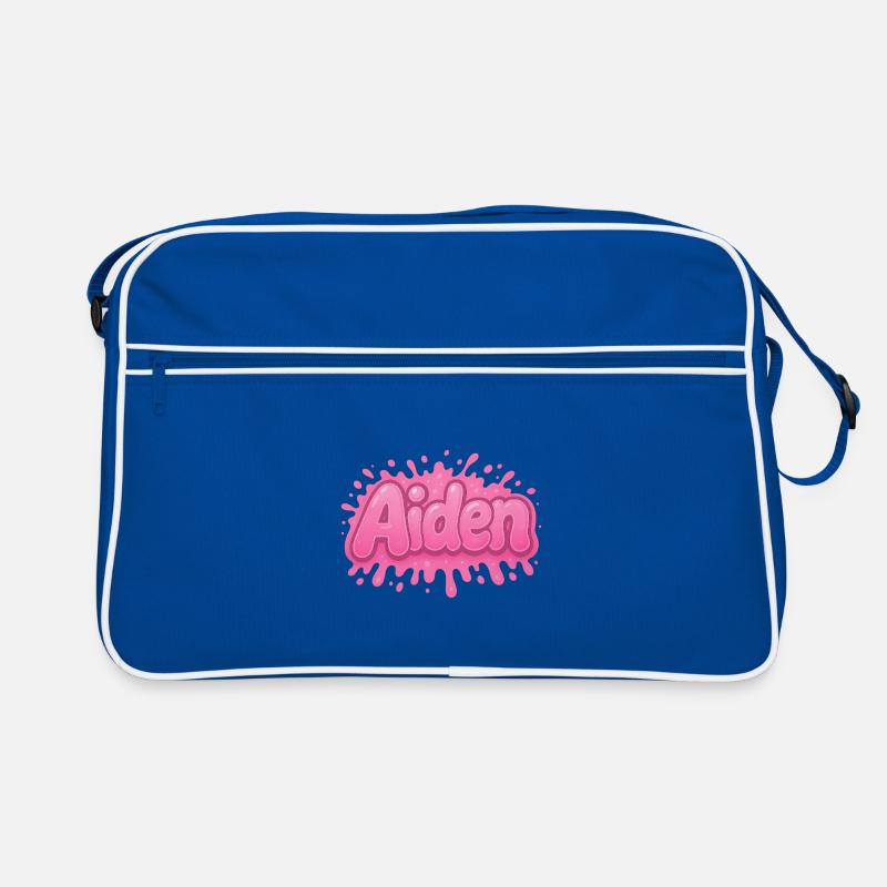 Graffiti  aiden Prénom cadeau idéal imprimable sur Sac Retro