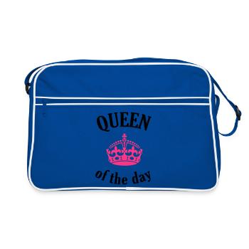 Queen of the day - Retro Bag - blue/white - Front