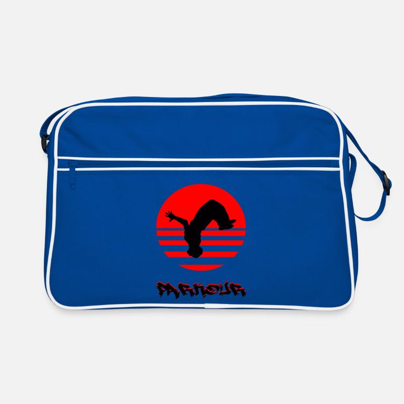Parkour - Retro Tasche - Blau/Weiß