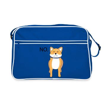 Shiba Inu Dog - NO - Gassi Master Mistress Dog - Retro Bag - blue/white - Front