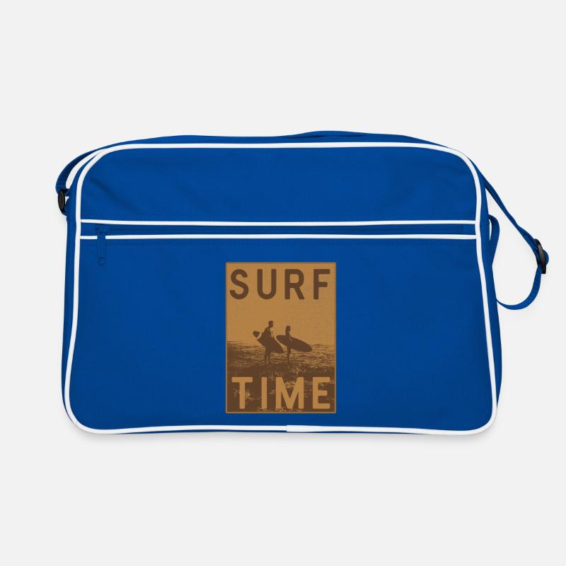 Affiche vintage Surftime Sac Retro