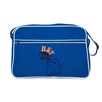 Hey booo - Retro Bag - blue/white - Front