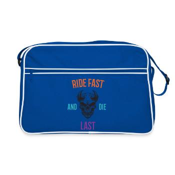 Roulez vite et mourez en dernier - Sac Retro - bleu/blanc - Devant