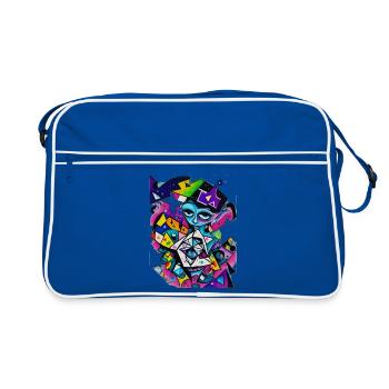 Graffiti - Retro Bag - blue/white - Front