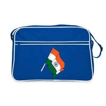 Flag India - Retro Bag - blue/white - Front