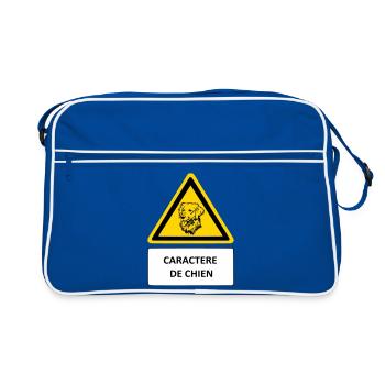 Dog character - Retro Bag - blue/white - Front