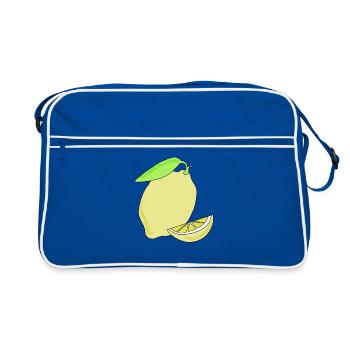 Citron, jaune - Sac Retro - bleu/blanc - Devant