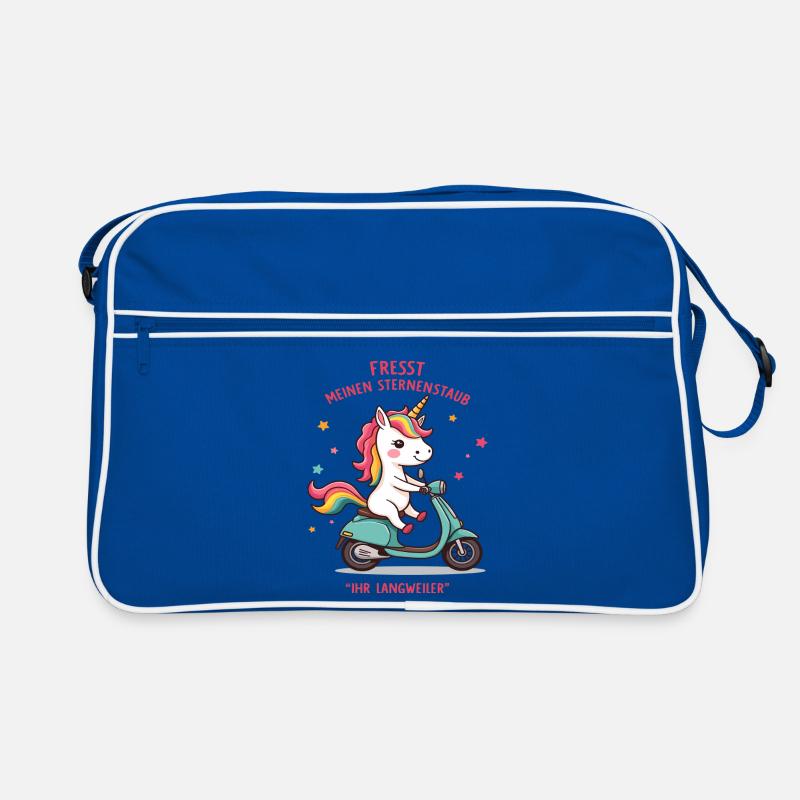 Roller-Einhorn Retro Tasche