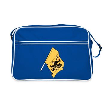 Södermanland, Suède – La fierté de la simplicité - Sac Retro - bleu/blanc - Devant