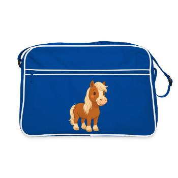 Melody_neu - Retro Tasche - Blau/Weiß - Vorne