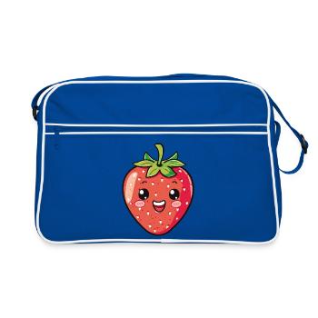Fraise - Sac Retro - bleu/blanc - Devant