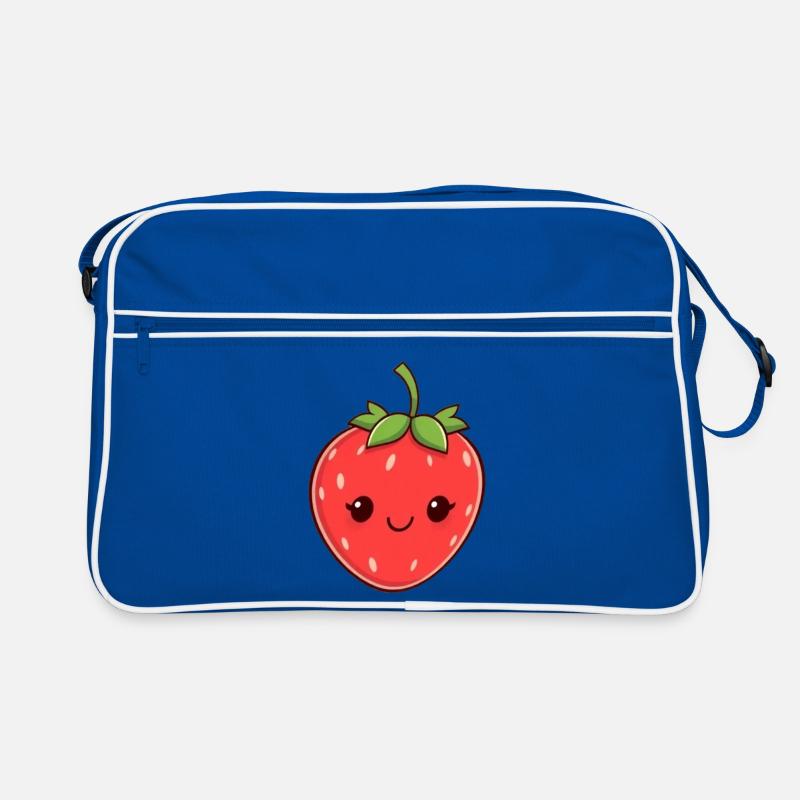 Süßes Erdbeere Design Geschenkidee zum Geburtstag Retro Tasche