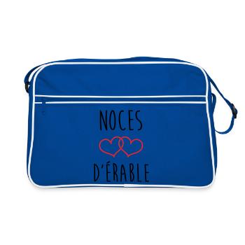 Noces d'Érable 58 ans de mariage - Sac Retro - bleu/blanc - Devant