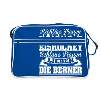 Die Berner - Retro Tasche - Blau/Weiß - Vorne