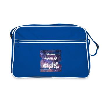 Charité 1 - Sac Retro - bleu/blanc - Devant