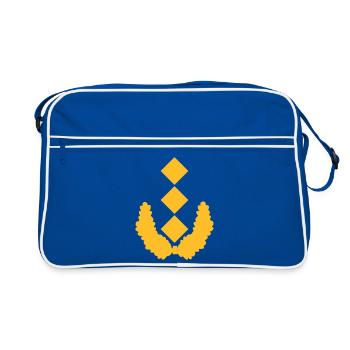 Generalleutnant Dienstgrad - Retro Tasche - Blau/Weiß - Vorne