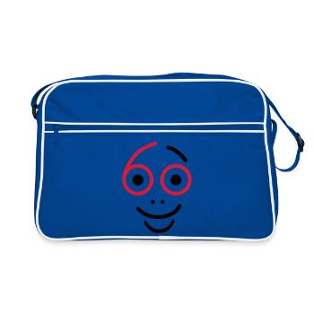 Superbe, 60 ans! - Sac Retro - bleu/blanc - Devant