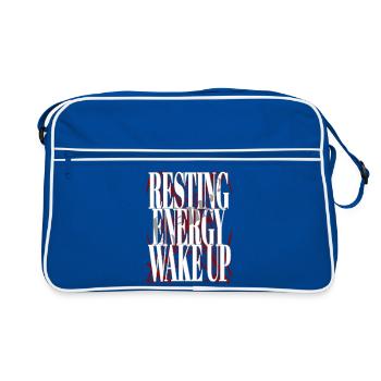 L’énergie au repos réveille l’électricité énergie mathématiques - Sac Retro - bleu/blanc - Devant