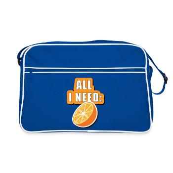 Tout ce dont j’ai besoin Orange - Sac Retro - bleu/blanc - Devant