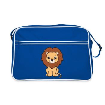 Lion Lion - Sac Retro - bleu/blanc - Devant