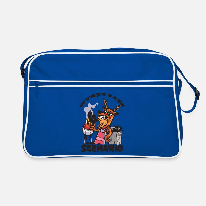 Wurst Case Scenario, Verkohlte Bratwurst Retro Tasche