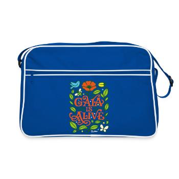 Gaia is alive - Sac Retro - bleu/blanc - Devant