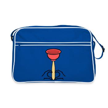 Pömpel Spout Cleaner Craftsman - Retro Bag - blue/white - Front