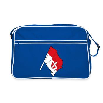 Drapeau du comté de Wien - Sac Retro - bleu/blanc - Devant