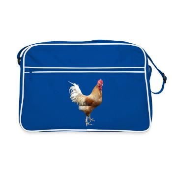 Rooster - Retro Bag - blue/white - Front