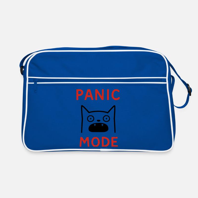 Cat panic mode Retro Bag