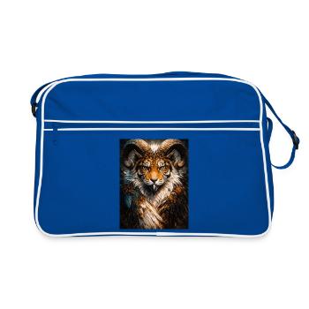 Tiger Horn Fantasy Art - Retro Bag - blue/white - Front