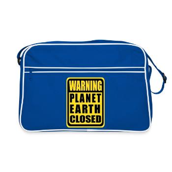 Planète Terre fermée - Sac Retro - bleu/blanc - Devant