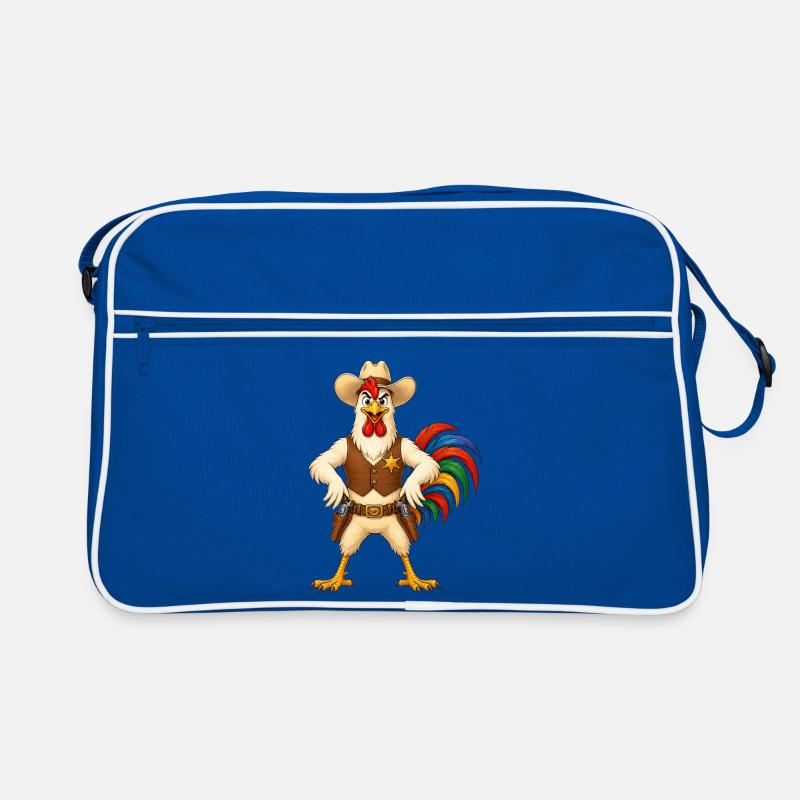 Hahn als Sheriff Retro Tasche