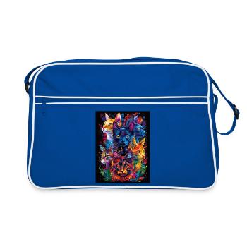 Cat_02 - Sac Retro - bleu/blanc - Devant