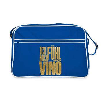 Je me sens tellement Vino ! - Sac Retro - bleu/blanc - Devant