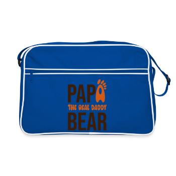 Papá Oso: El Real Daddy - Retro Tasche - Blau/Weiß - Vorne