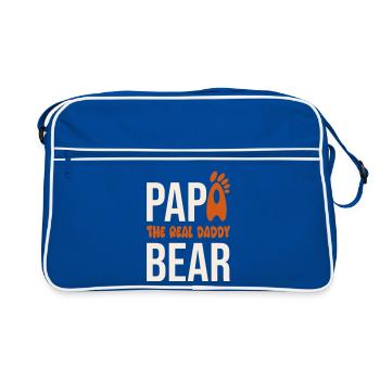 Papa Bear: El Real Daddy - Retro Tasche - Blau/Weiß - Vorne