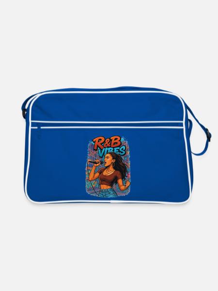 R&B - Retro Tasche - Blau/Weiß