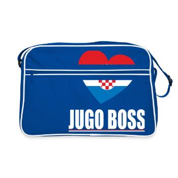 patron de jugo de croatie T-shirt - Sac Retro - bleu/blanc - Devant