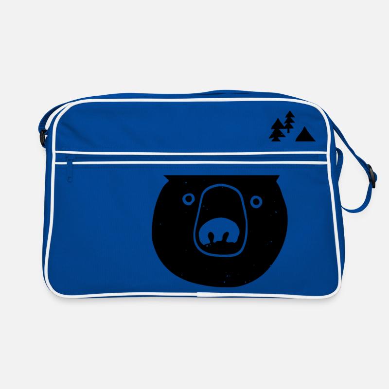 Ours dans la forêt dessin Sac Retro