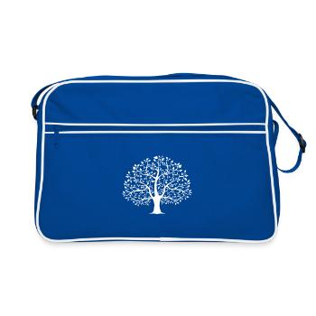 tree - Retro Bag - blue/white - Front