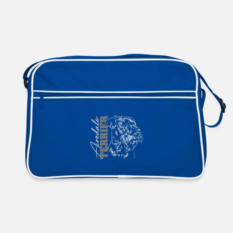 AIREDALE TERRIER Portrait Wilsigns Sac Retro