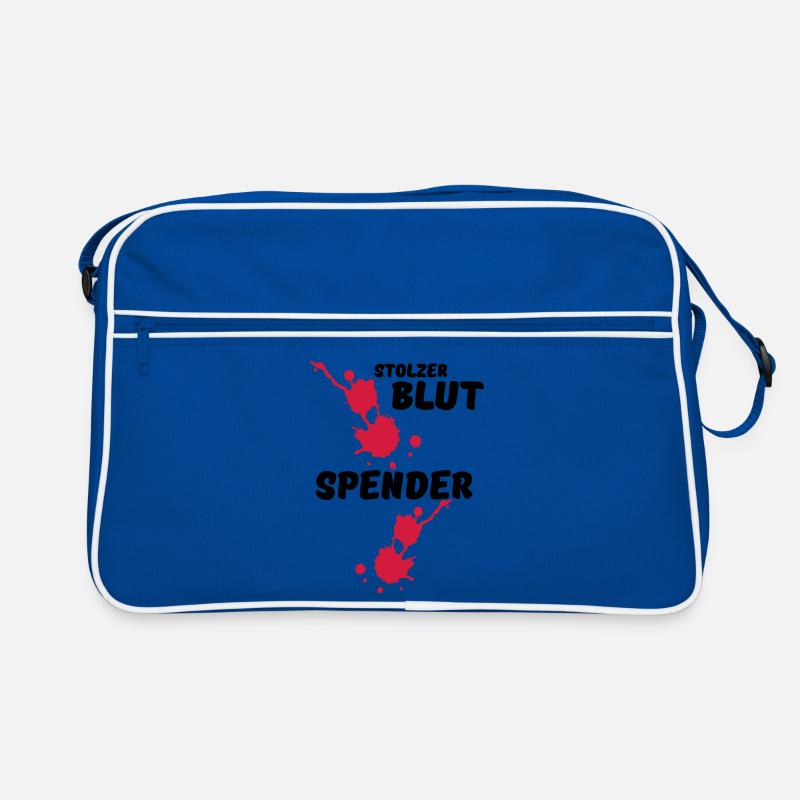 Stolzer Blutspender Blut Spende Geschenk Medizin Retro Tasche